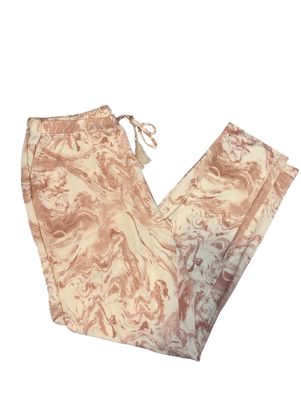 Soma Cool Nights PJ Pajama Pants Sz S pink and cream
